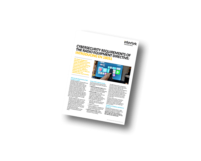 Radio Equipment Directive (RED) Cybersecurity Requirements and EN 18031 Series fact sheet