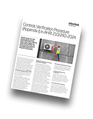 Controls Verification Procedure (AHRI 210/240–2024) | Fact Sheet