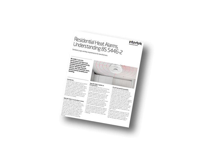 Residential Heat Alarms, Understanding BS 5446-2 | Fact Sheet